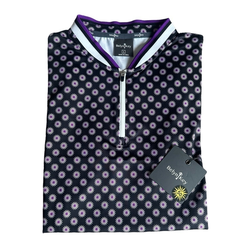 Belyn Key Cap Sleeve Top Quarter Zip - Picture 4 of 5